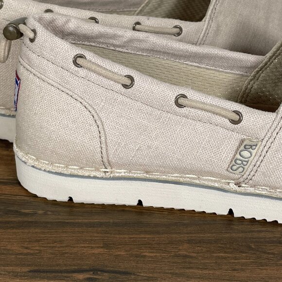 Skechers BOBS Chill Flex Hot 2 Trot Womens Size 10 Shoes Natural Alpargata Flat - Picture 5 of 14